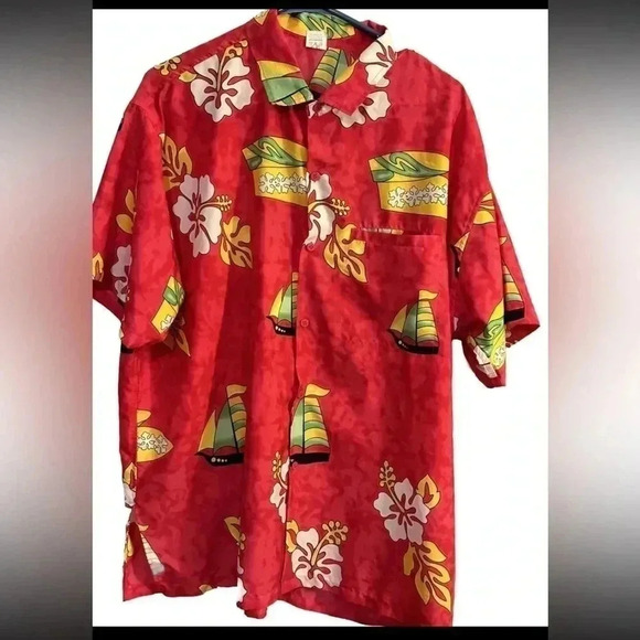 Rima Imar Other - RIMA Hawaiian Beach Shirt Size L EUC Men’s